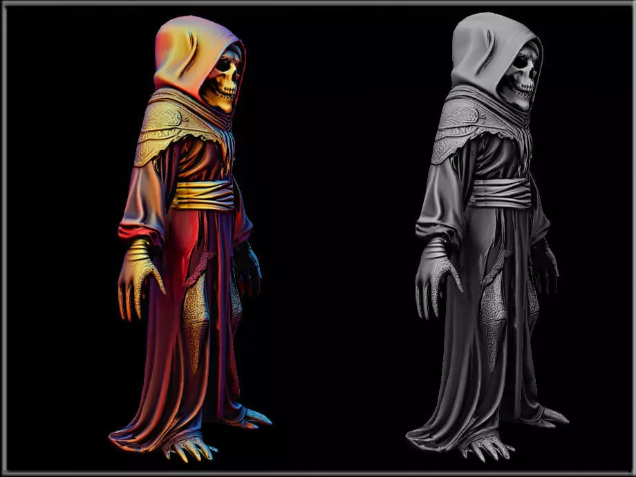Grim Reaper 03 Low-poly 3D model_1