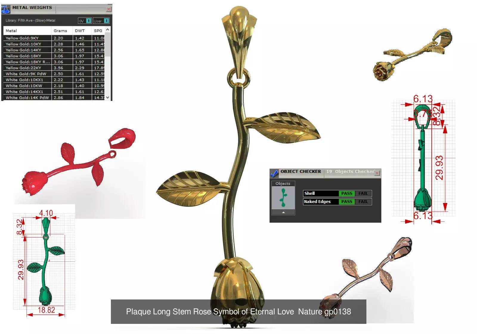 Rose STL 3D collection  _6