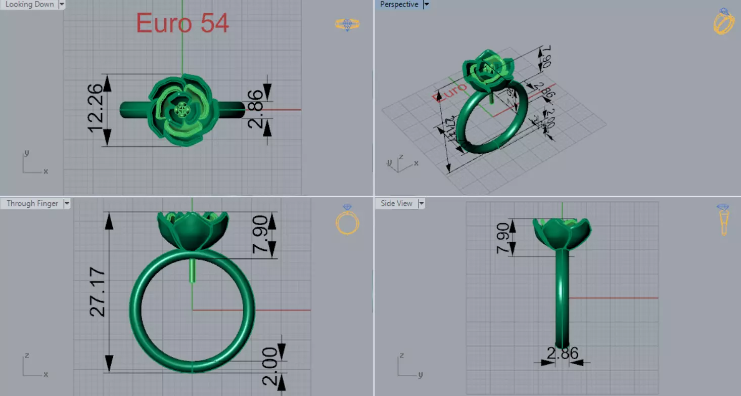 Rose STL 3D collection  _21