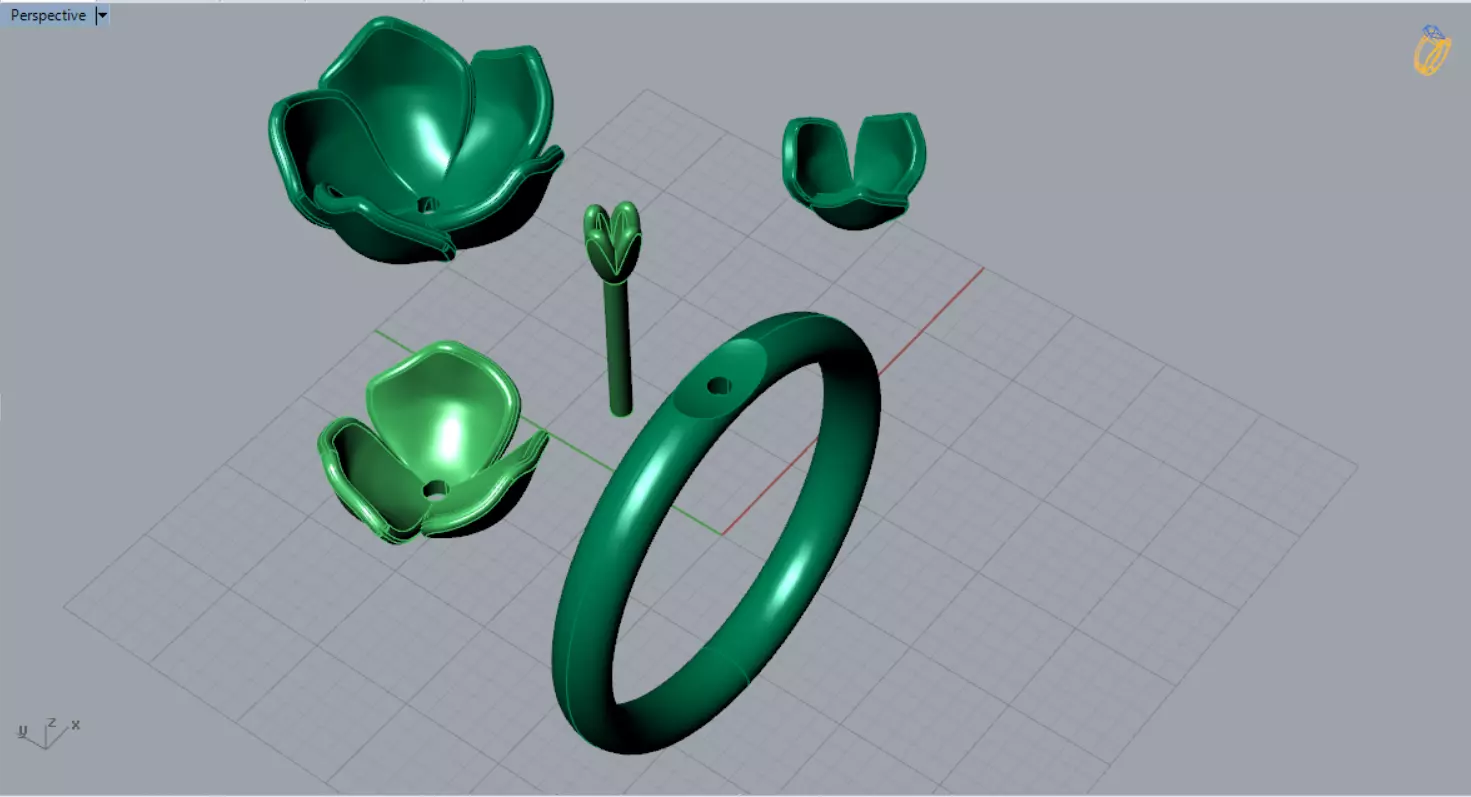 Rose STL 3D collection  _22