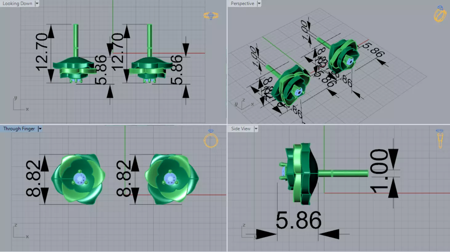 Rose STL 3D collection  _30