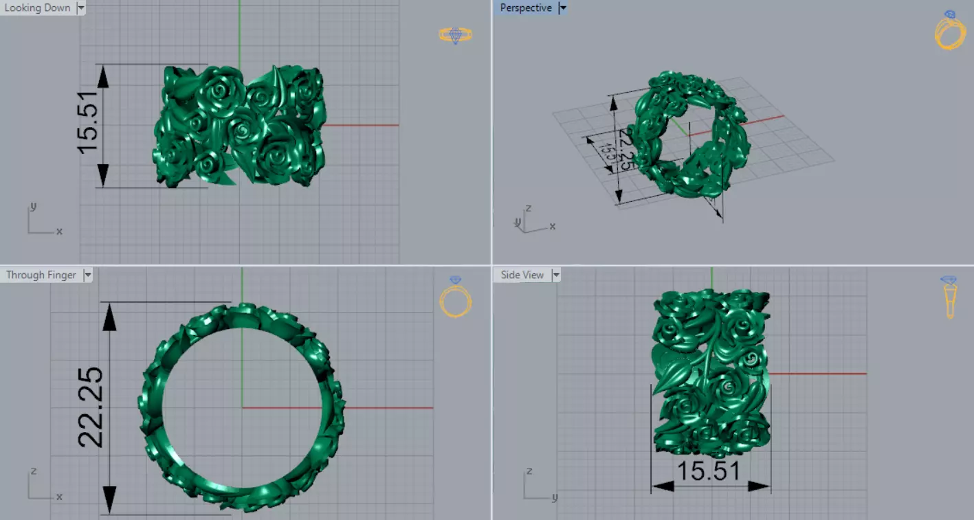 Rose STL 3D collection  _14