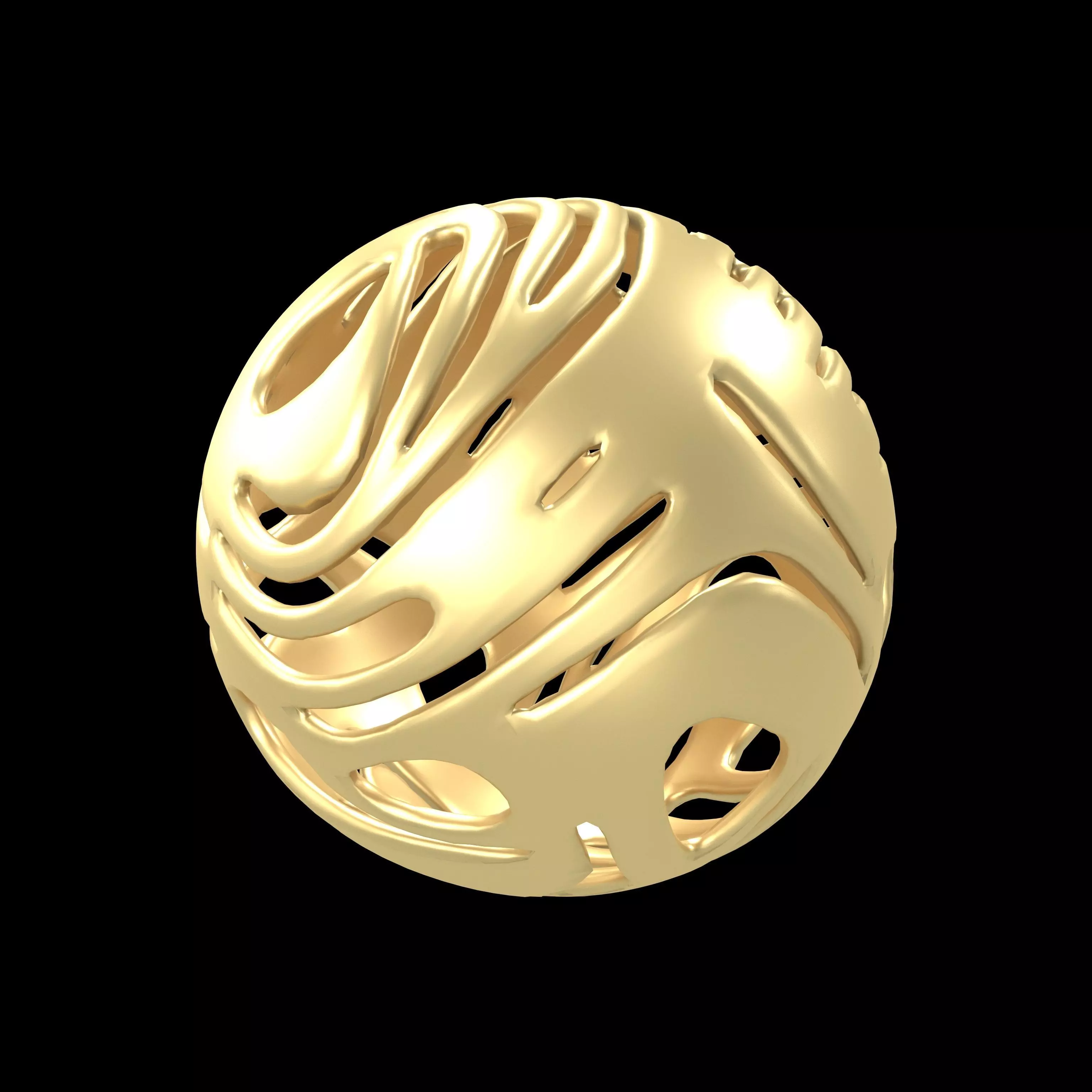 Abstract Sphere v14 001 Low-poly 3D model_0