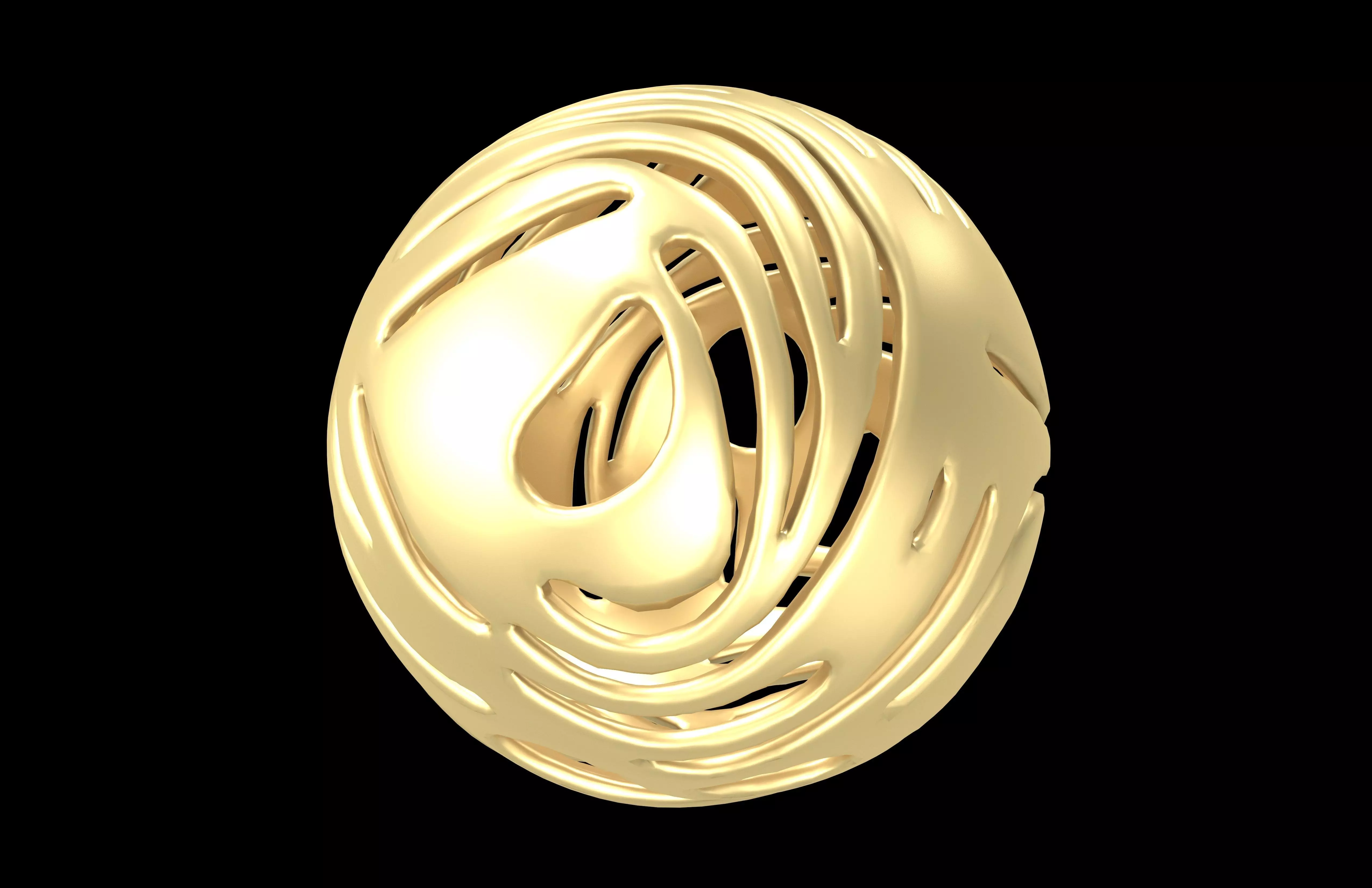 Abstract Sphere v14 001 Low-poly 3D model_2