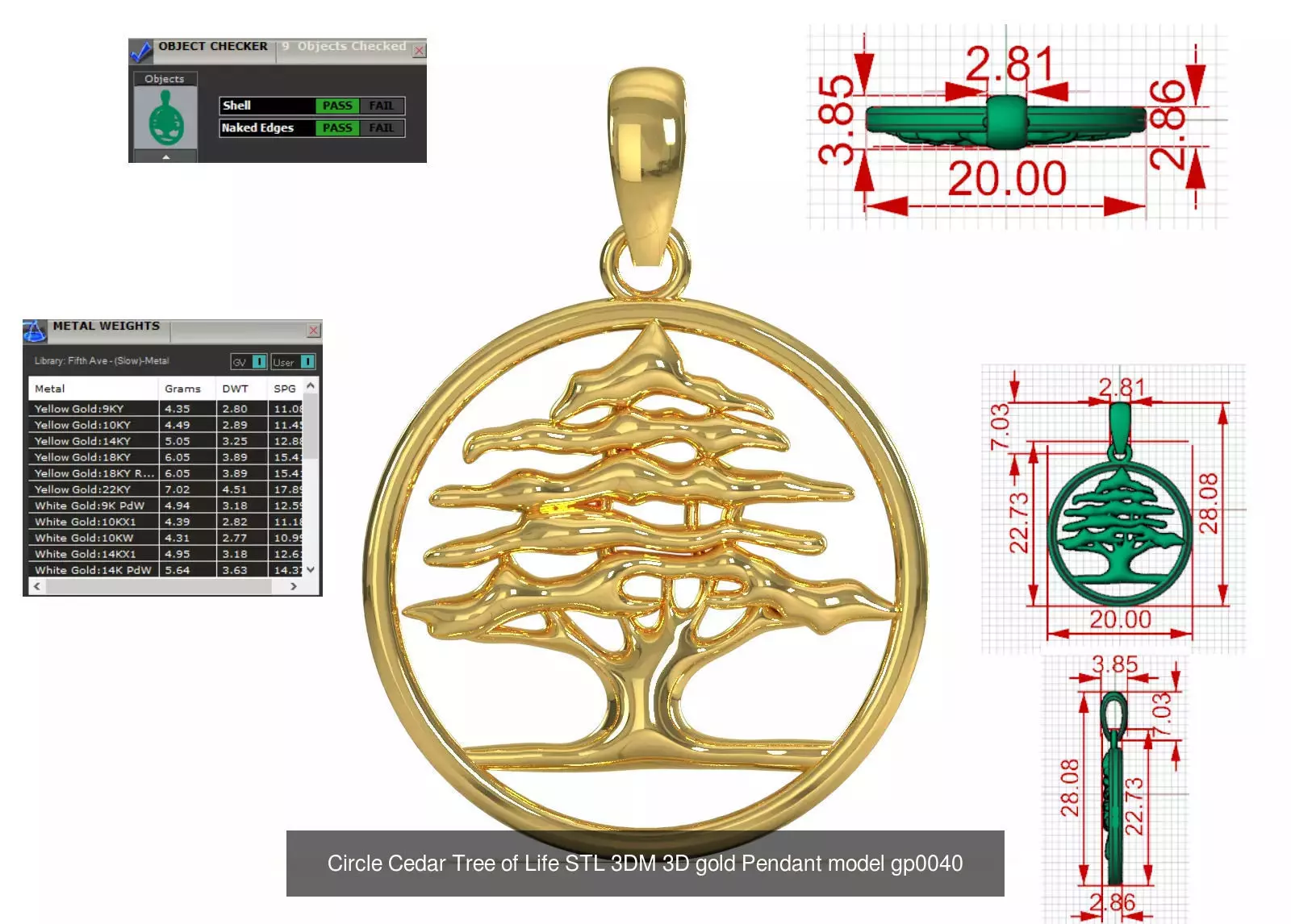 Tree STL 3D collection  _3