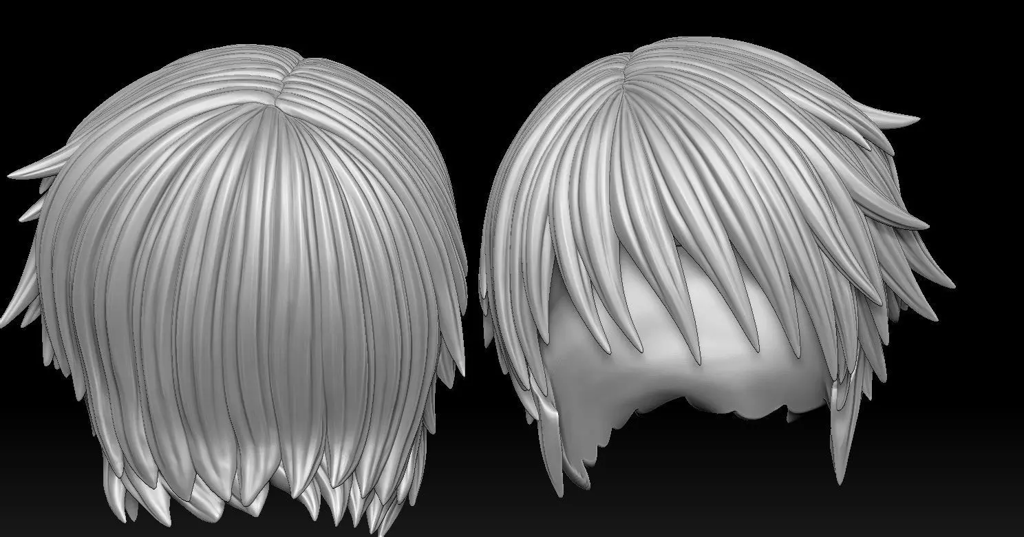 10 men hairstyles 3D print model_9