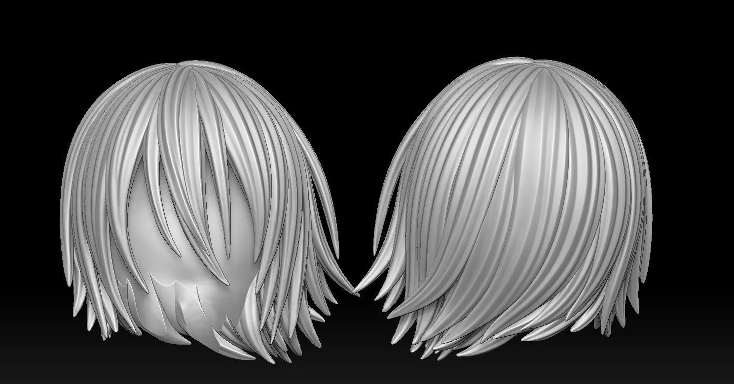 10 men hairstyles 3D print model_1