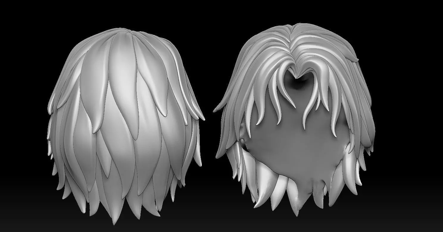 10 men hairstyles 3D print model_6