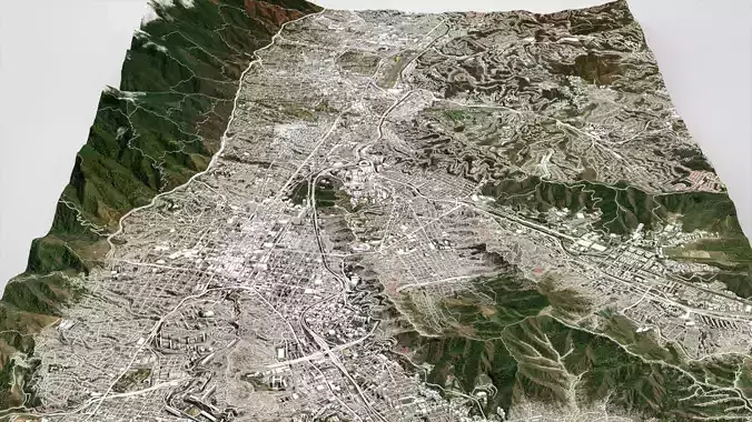 Cityscape Caracas Venezuela 3D model 4
