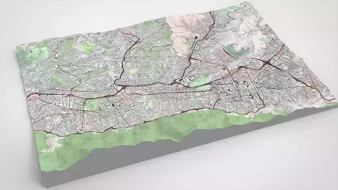 Cityscape Caracas Venezuela 3D model 7