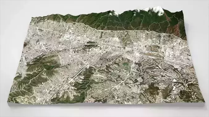 Cityscape Caracas Venezuela 3D model 2