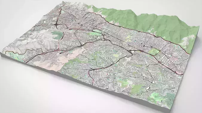 Cityscape Caracas Venezuela 3D model 3