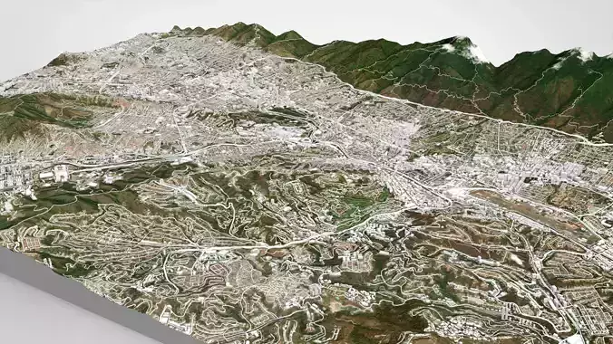 Cityscape Caracas Venezuela 3D model 6