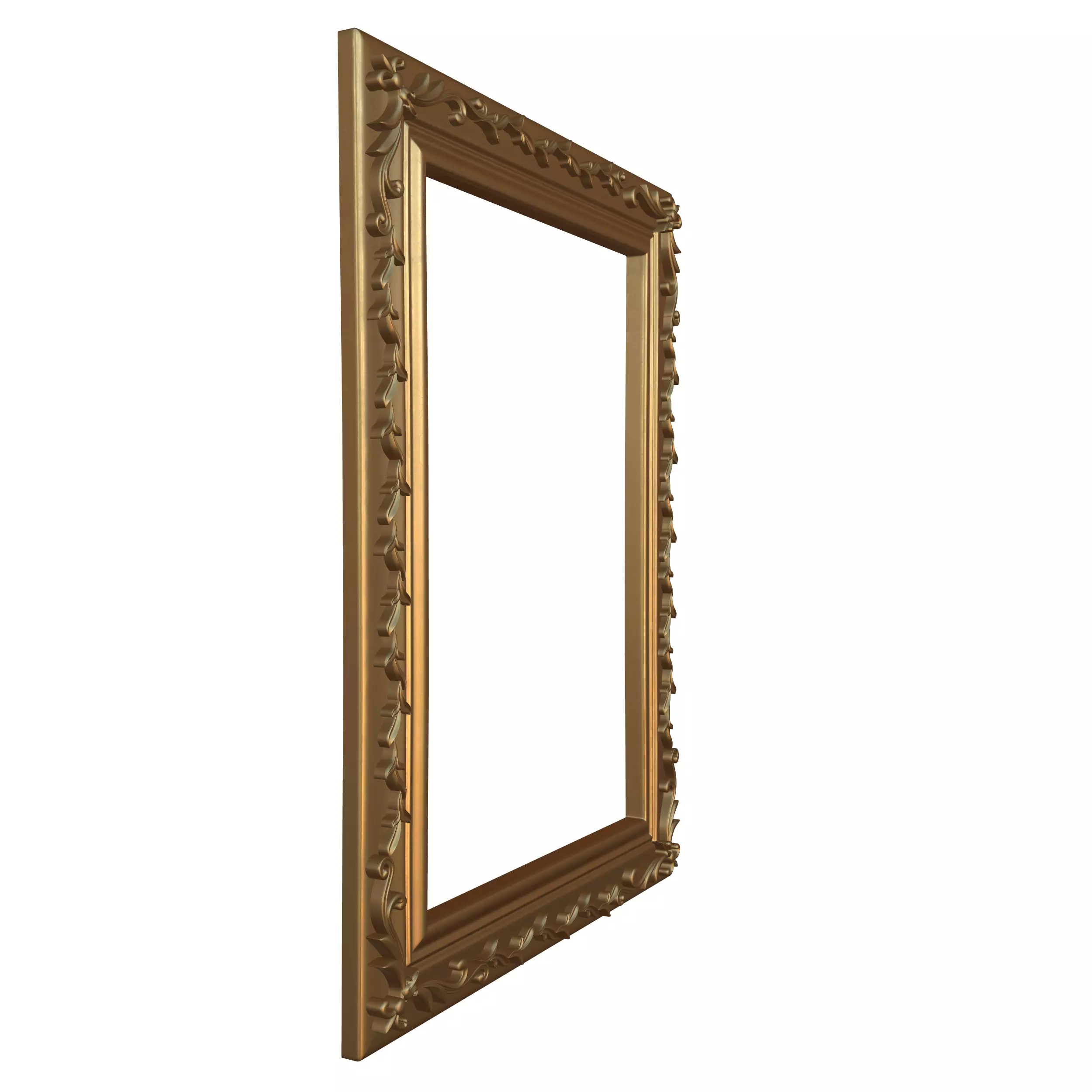 Frame Mirror Ornamental Baroque Style - Vol 08 3D model_2
