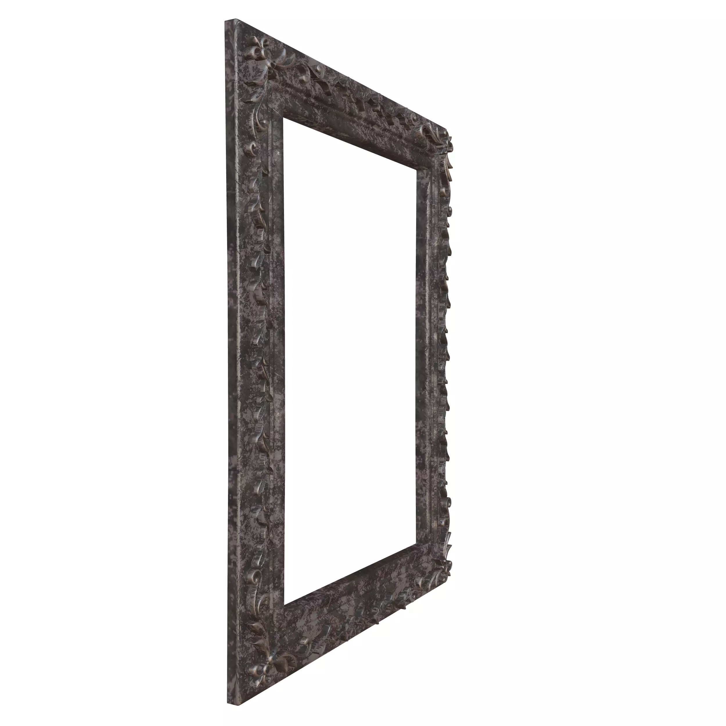 Frame Mirror Ornamental Baroque Style - Vol 08 3D model_8