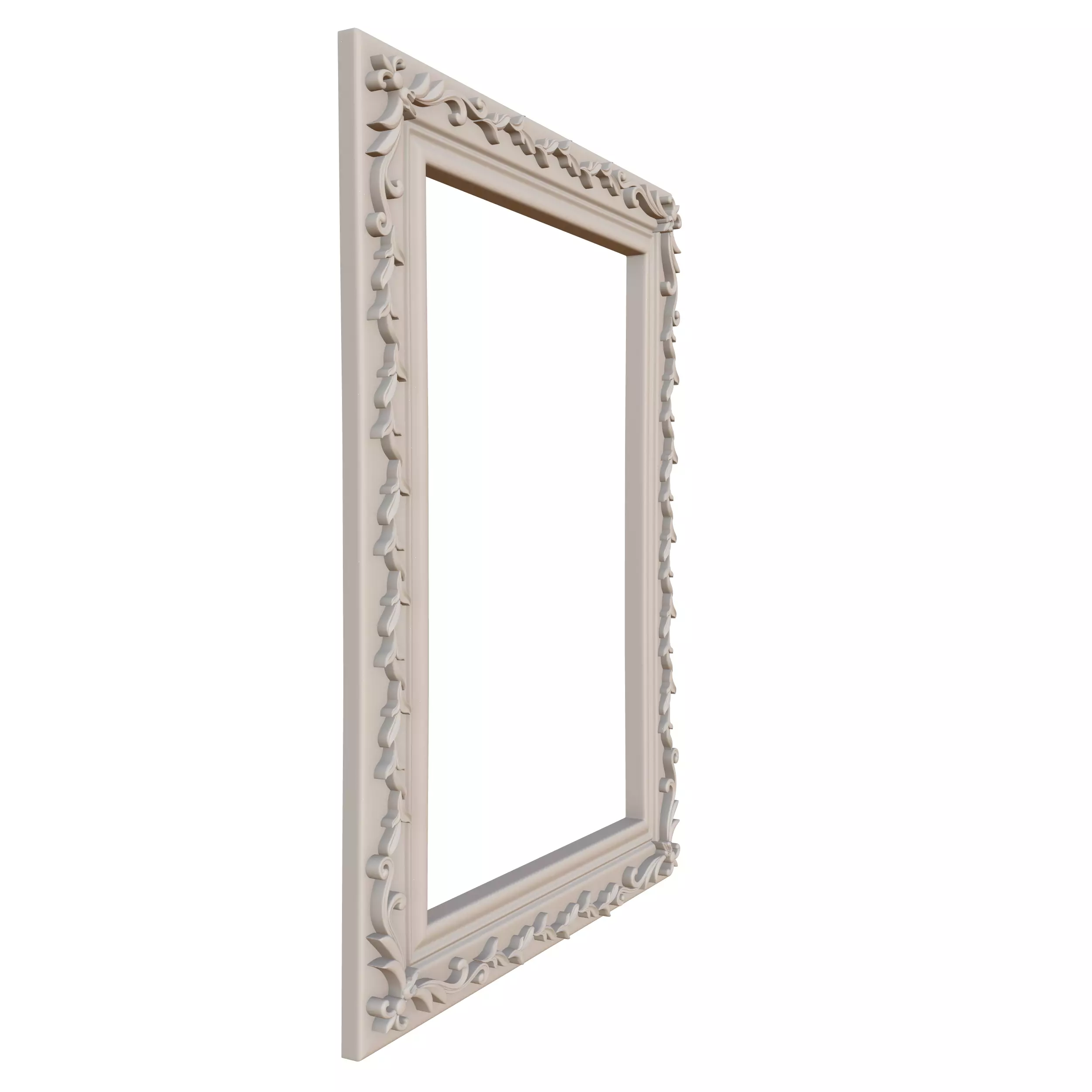 Frame Mirror Ornamental Baroque Style - Vol 08 3D model_11