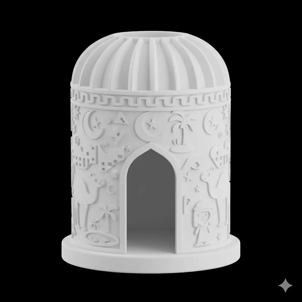 African Tribal Tent Empty 3D Model Safari VR 3D print model