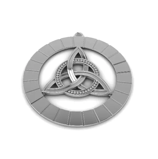 Celtic knot pendant Model 8145 3D print model_2