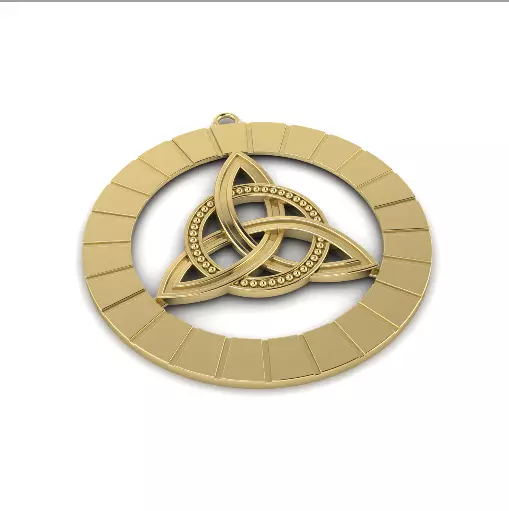Celtic knot pendant Model 8145 3D print model_1