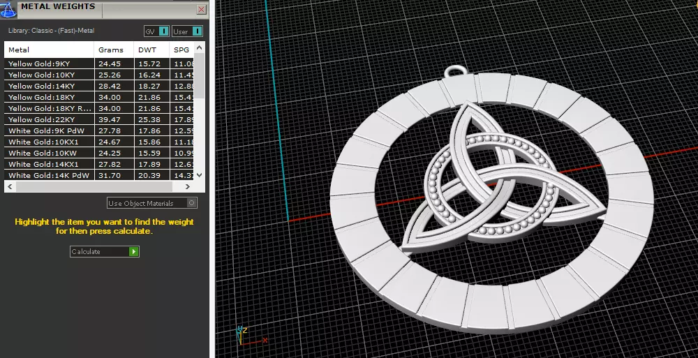 Celtic knot pendant Model 8145 3D print model_7