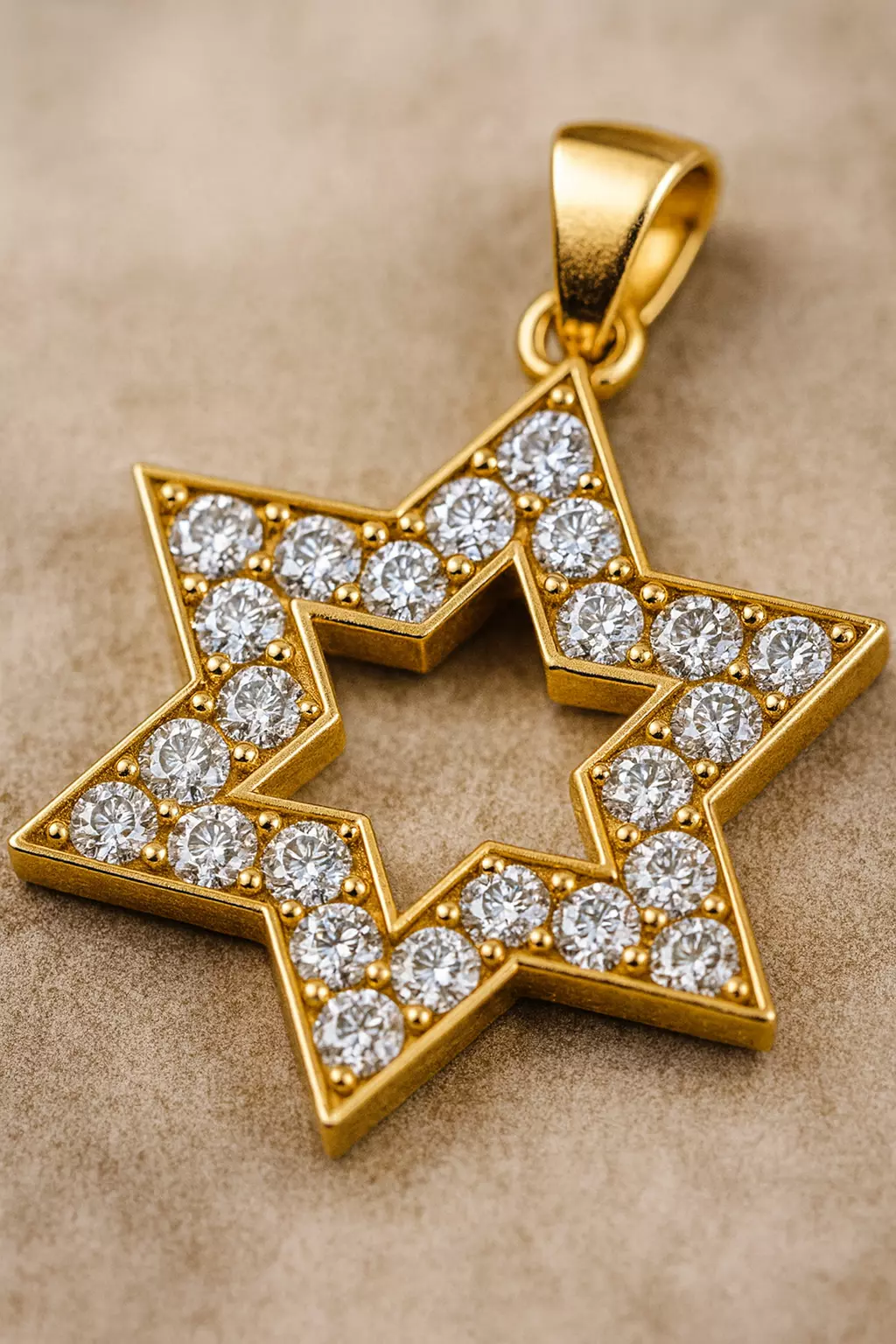 Star of David pendant Model 8142 3D print model_0