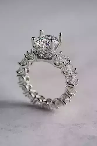 Solitaire engagement rings Model 8139 3D print model