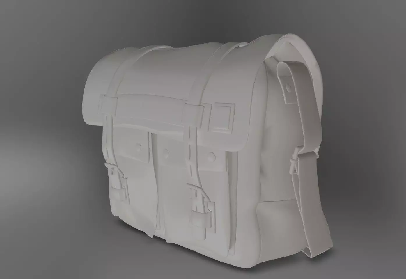 Haversack Bag Low Poly VR Ready 3D Model  Low-poly 3D model_11