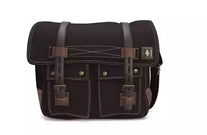 Haversack Bag Low Poly VR Ready 3D Model 