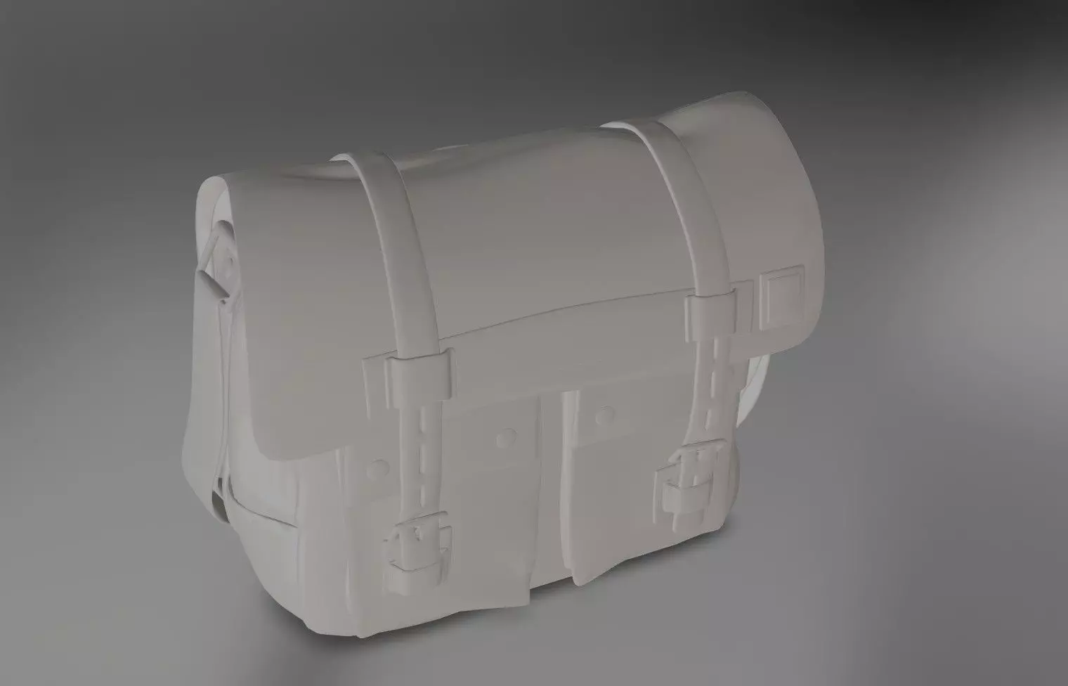 Haversack Bag Low Poly VR Ready 3D Model  Low-poly 3D model_8