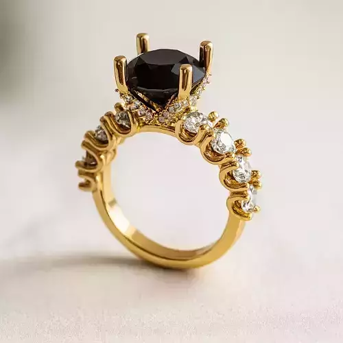 Solitaire engagement rings Model 8121