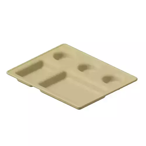 Plastic Stylish Compartment Dinner Plate