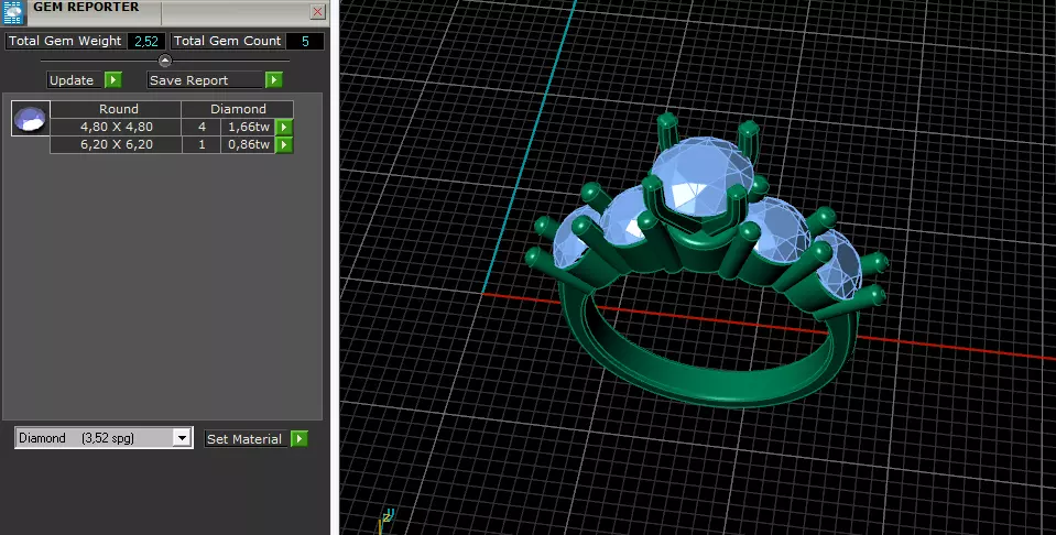 Solitaire engagement rings Model 8116 3D print model_8