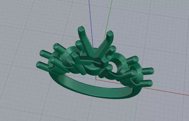 Solitaire engagement rings Model 8116 3D print model_3