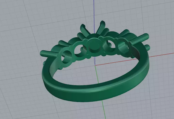 Solitaire engagement rings Model 8116 3D print model_5