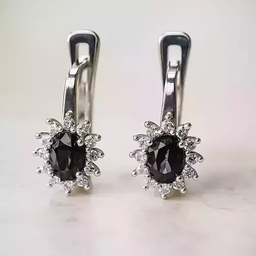Earrings oval Model 8174