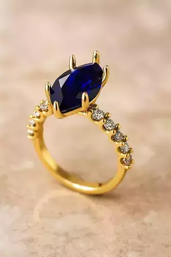 Solitaire engagement rings Model 8165