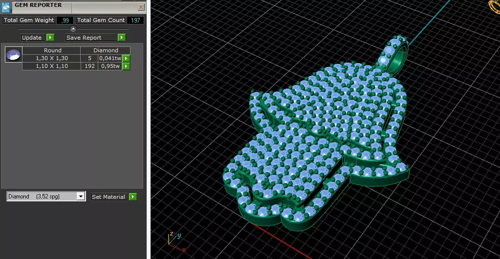 Hamsa pendant Model 8157 3D print model_8