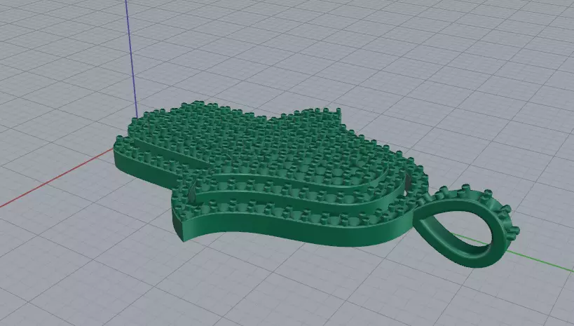 Hamsa pendant Model 8157 3D print model_4