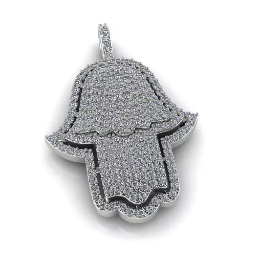 Hamsa pendant Model 8157 3D print model_1