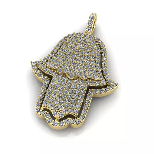 Hamsa pendant Model 8157 3D print model_2