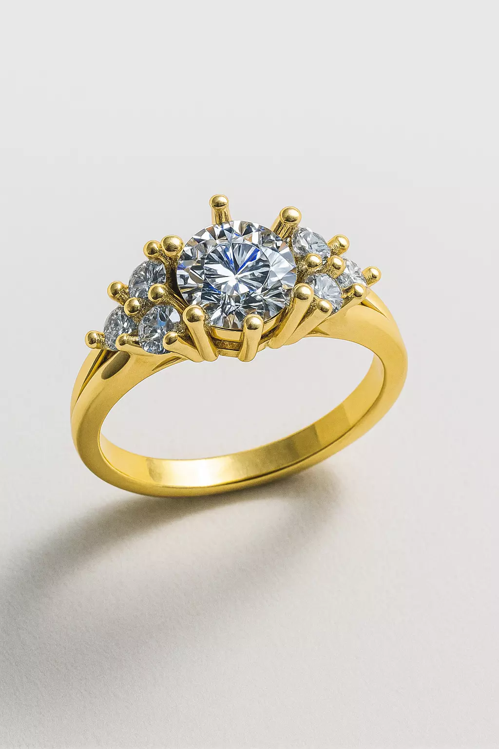 Solitaire engagement rings Model 8156 3D print model_0