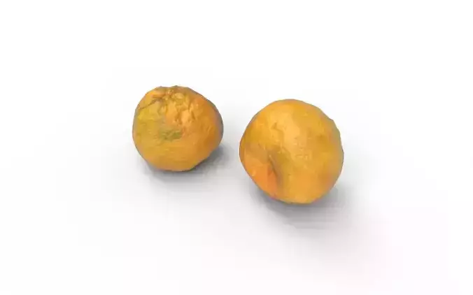 Tangerine M01 Low-poly 3D model 4