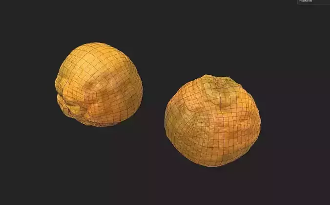 Tangerine M01 Low-poly 3D model 7