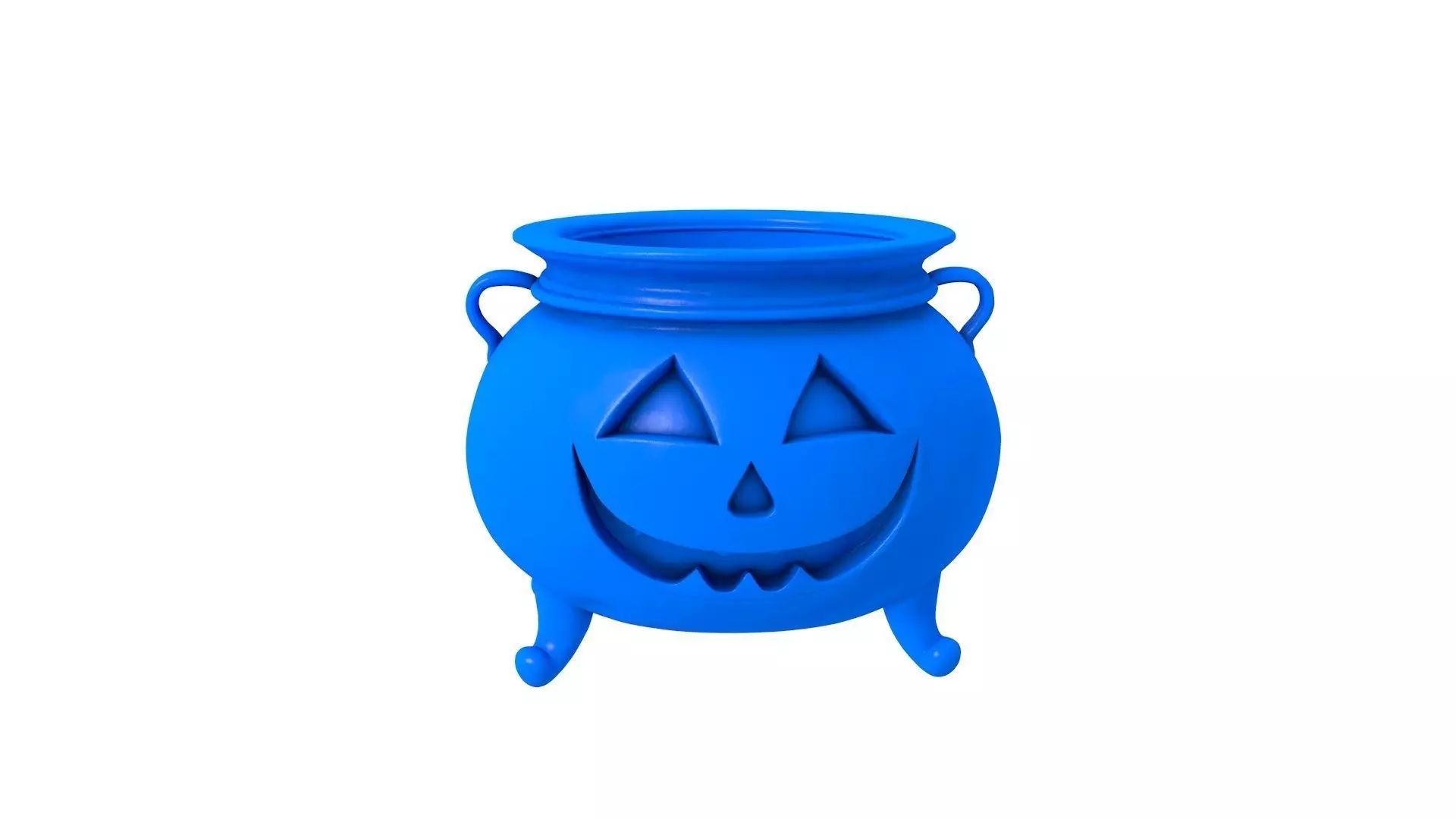 halloween couldron - pumpkin bag - halloween basket -  basket  3D print model_0
