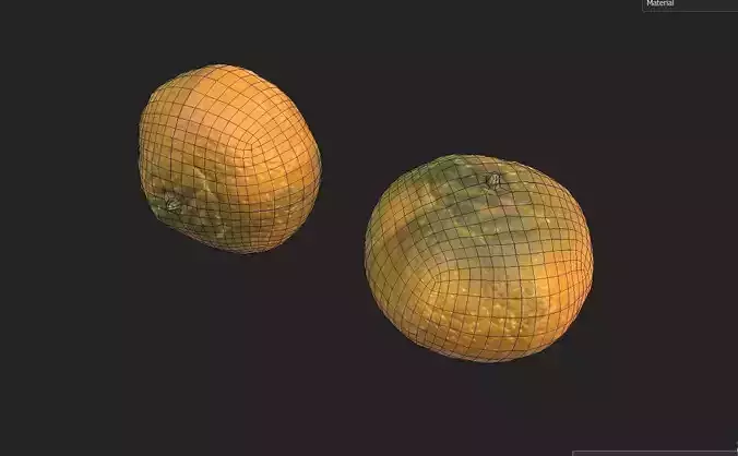 Tangerine M04 Low-poly 3D model 7
