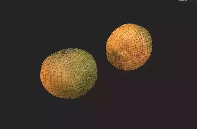 Tangerine M04 Low-poly 3D model 2