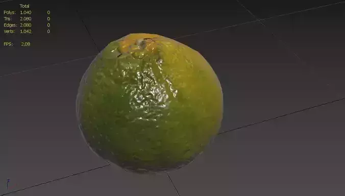 Tangerine M05 Low-poly 3D model 3