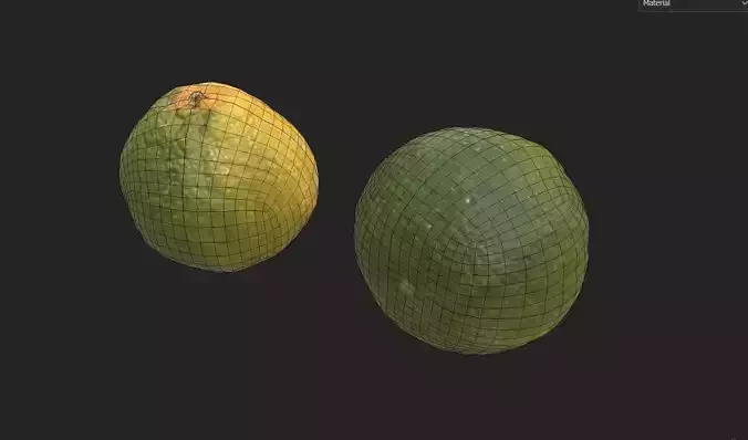 Tangerine M05 Low-poly 3D model 7