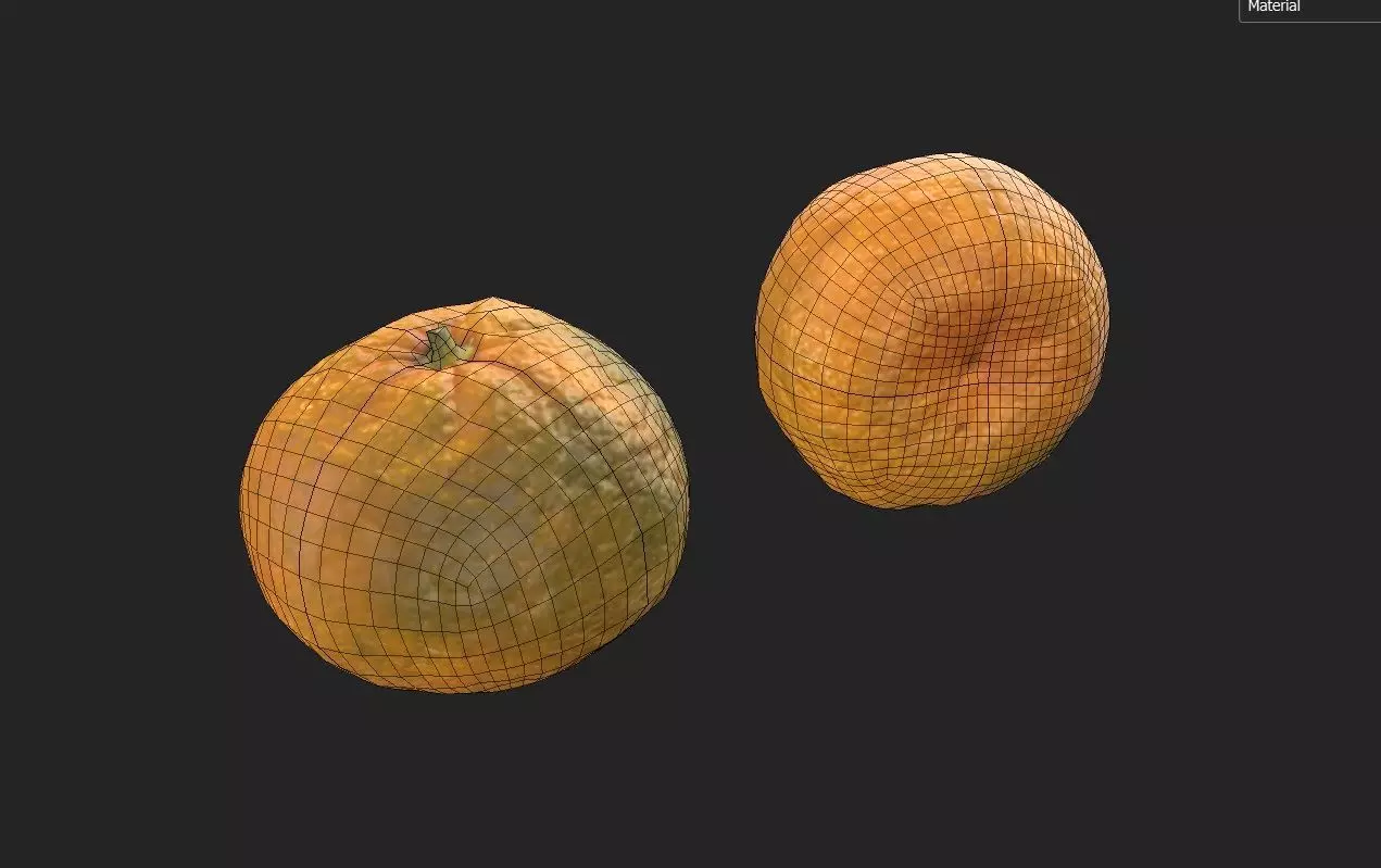 Tangerine M06 Low-poly 3D model_1