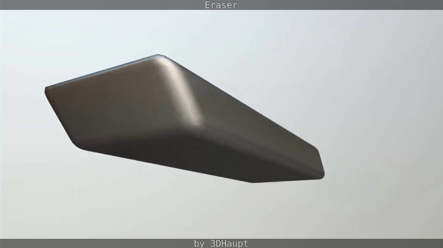 Eraser orange pencil on table Low-poly 3D model_95